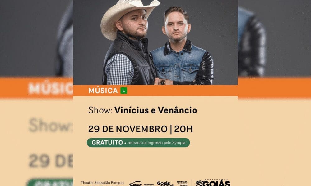 Show de Vinícius e Venâncio no Theatro Sebastião Pompeu