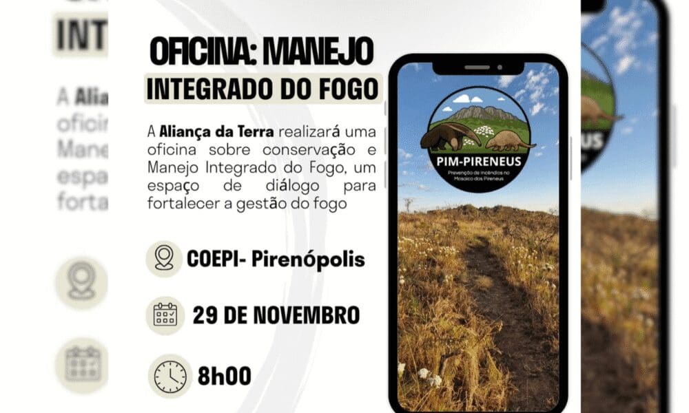 Oficina aborda manejo integrado do fogo em Pirenópolis