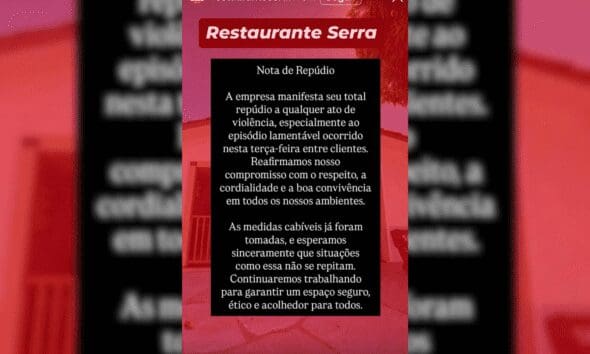 Restaurante Serra repudia briga entre clientes em Pirenópolis 9 Restaurante Serra repudia briga entre clientes em Pirenópolis