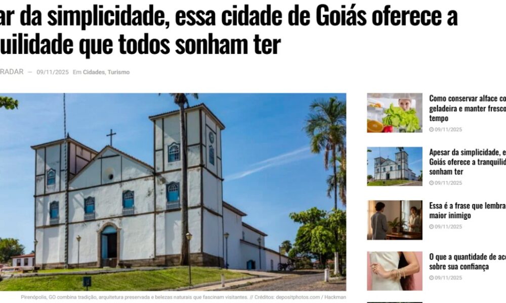 Pirenópolis volta ao Radar do Correio Braziliense