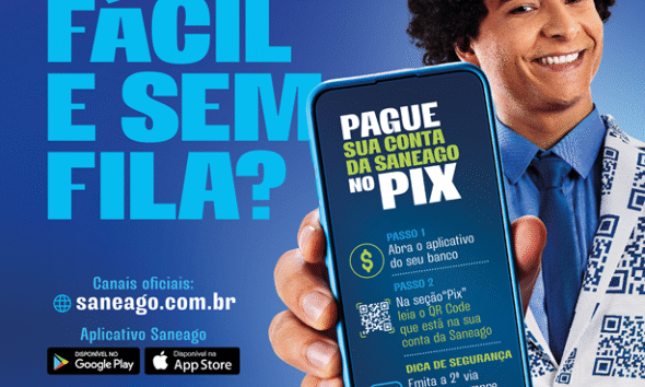 Atenção Pirenópolis: Saneago libera pagamento de contas via Pix