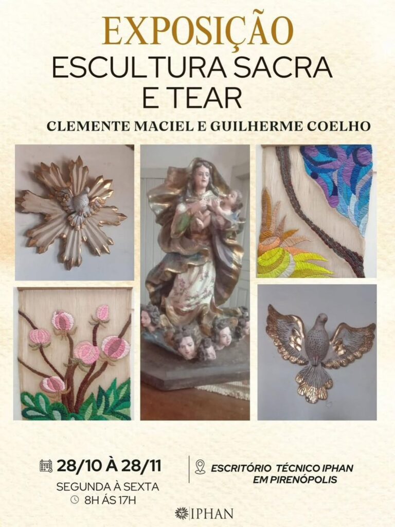 Exposição “Escultura Sacra e Tear” segue até 28 de novembro