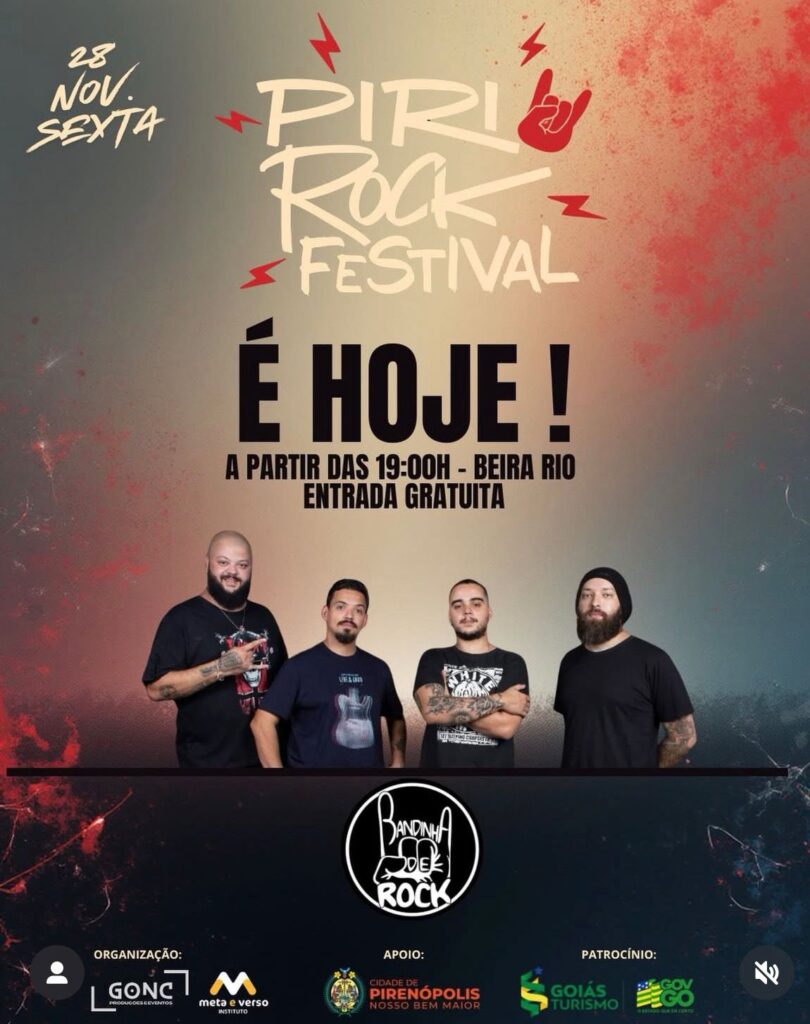 Piri Rock Festival agita Pirenópolis - Bandinha de Rock - WhatsApp Image 2025 11 28 at 16.49.45