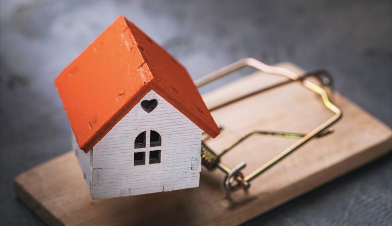 Golpe de aluguel em Pirenópolis volta a fazer vítimas - a toy house in a mousetrap concept on the topic of housing traps 780x450 1