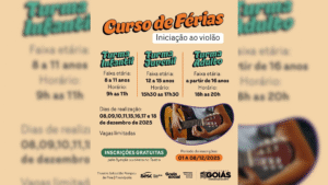Curso gratuito de violão oferece turmas para todas as idades