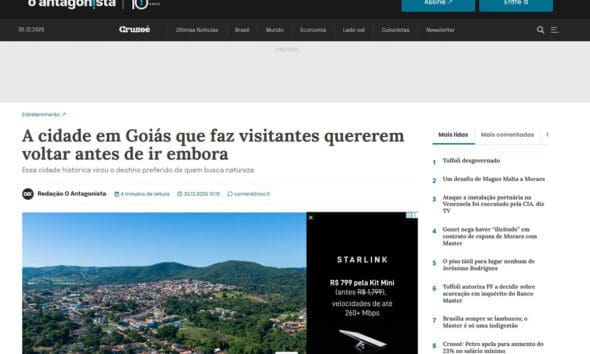 Pirenópolis é destaque no O Antagonista por encantar visitantes - Pirenopolis e destaque no O Antagonista por encantar visitantes
