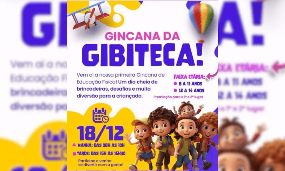 Gincana da Gibiteca promove esporte e diversão para crianças Gincana da Gibiteca promove esporte e diversão para crianças