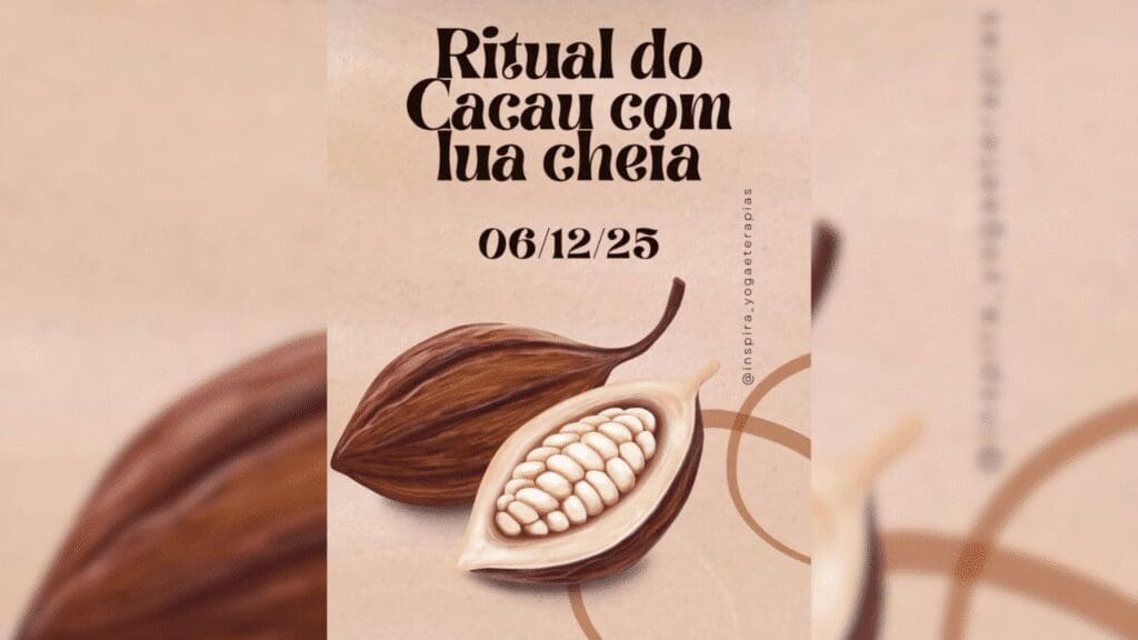Ritual do Cacau celebra lua cheia em Pirenópolis: Uma experiência mágica