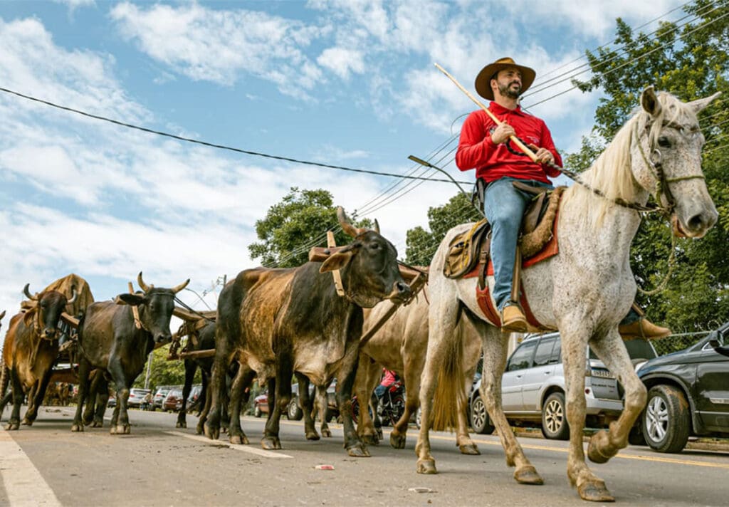 Carros de boi tomam o Centro Histórico
