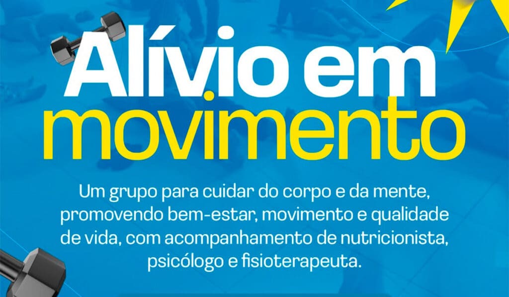 Alívio em Movimento inicia grupo multiprofissional para bem-estar