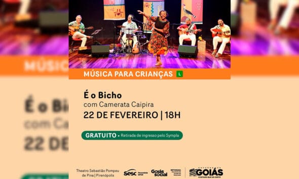 Camerata Caipira se apresenta no teatro em Pirenópolis