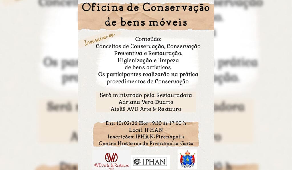 Descubra a Oficina de Conservação de Bens Móveis em Pirenópolis