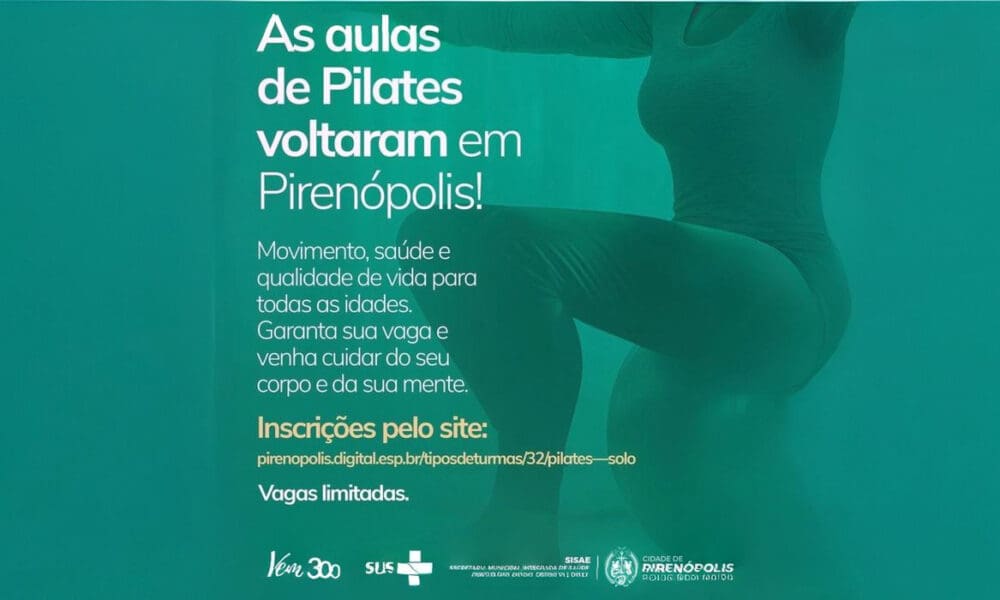 Pilates em Pirenópolis: Prefeitura abre vagas gratuitas