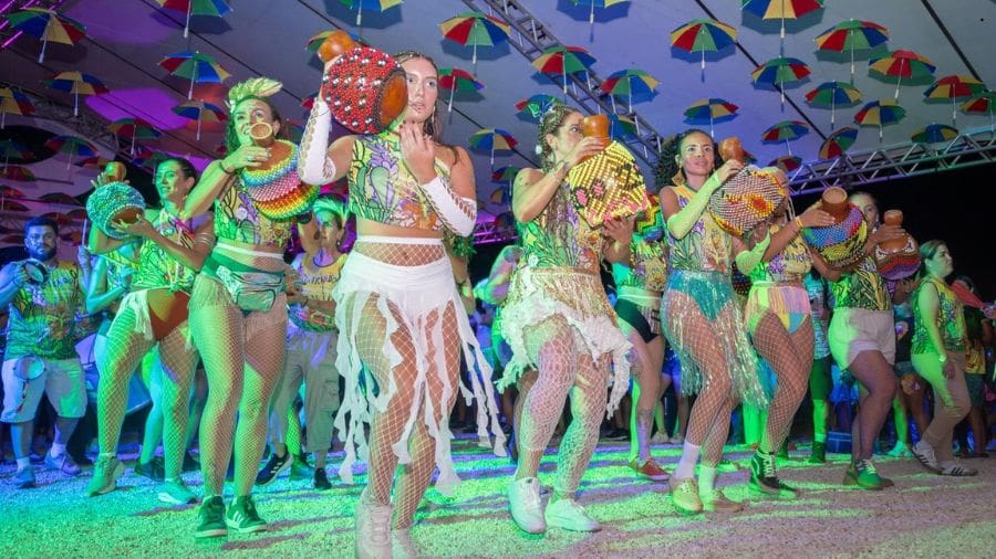 Bloco Zazaricando ontem, 14, no carnaval de Piri. Foto: Yan Damaceno @retratos_do_rosario