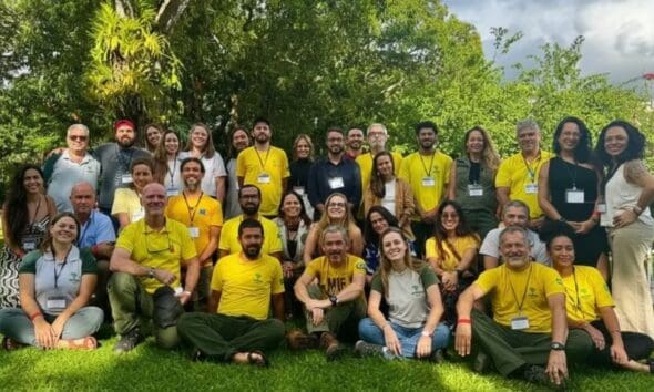 Equipe da Naturatins que participou do evento sobre manejo do fogo em Pirenópolis