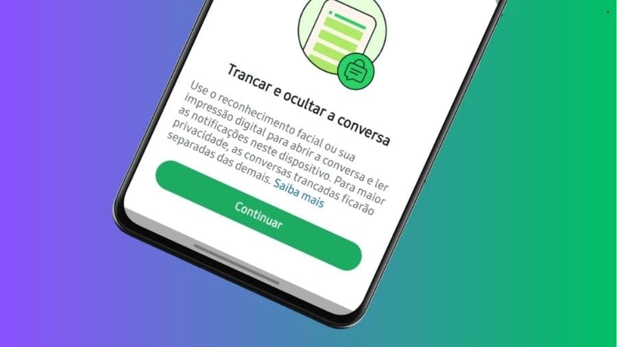 Conversas trancadas ficam em uma pasta separada e só aparecem após validação