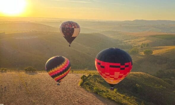 Balonismo em Pirenópolis ganha destaque em ação da ANAC