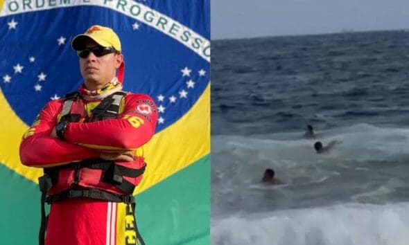 Bombeiro de Pirenópolis salva mulher em Copacabana
