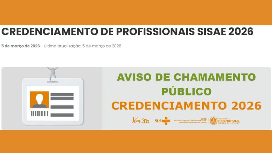 O credenciamento tem caráter não exclusivo, o que significa que a inscrição não garante contratação imediata