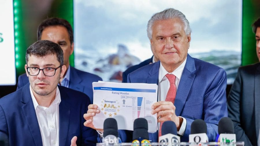 O governador Ronaldo Caiado ressaltou a importância da reestruturação administrativa e financeira realizada na companhia (Fotos: Lucas Diener)