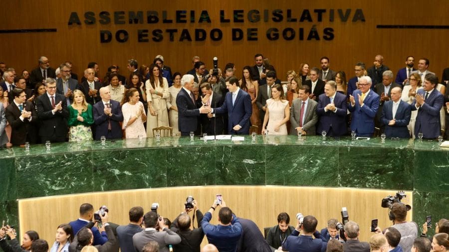 Alego empossa Daniel Vilela no cargo de governador de Goiás