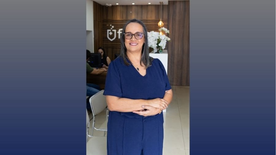 Rosângela, proprietária da Forzani diagnósticos, empresa que se destaca em Pirenópolis