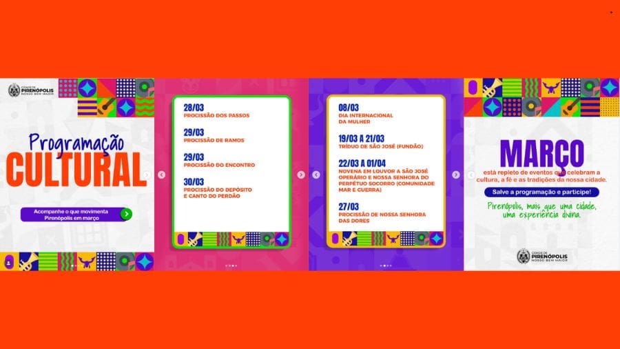 Os eventos do mês de março mostram que Pirenópolis mantém vivas manifestações que atravessam gerações.