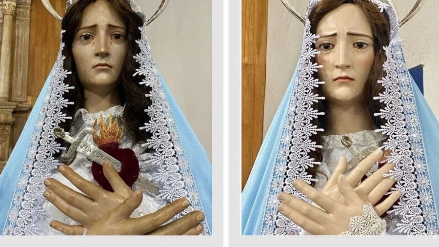 A história recente da peça ganhou repercussão após uma intervenção anterior, realizada sem acompanhamento técnico, alterar características importantes da imagem