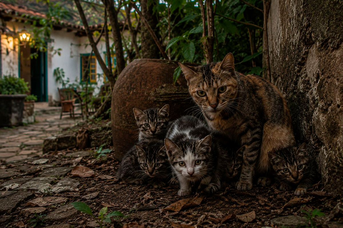 Gatos ferais desafiam controle populacional em Pirenópolis