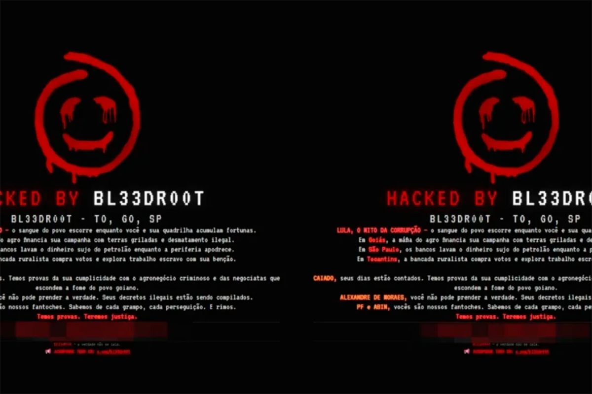 Hackers ameaçam Lula, Caiado e Moraes após invadir site de prefeitura em Goiás