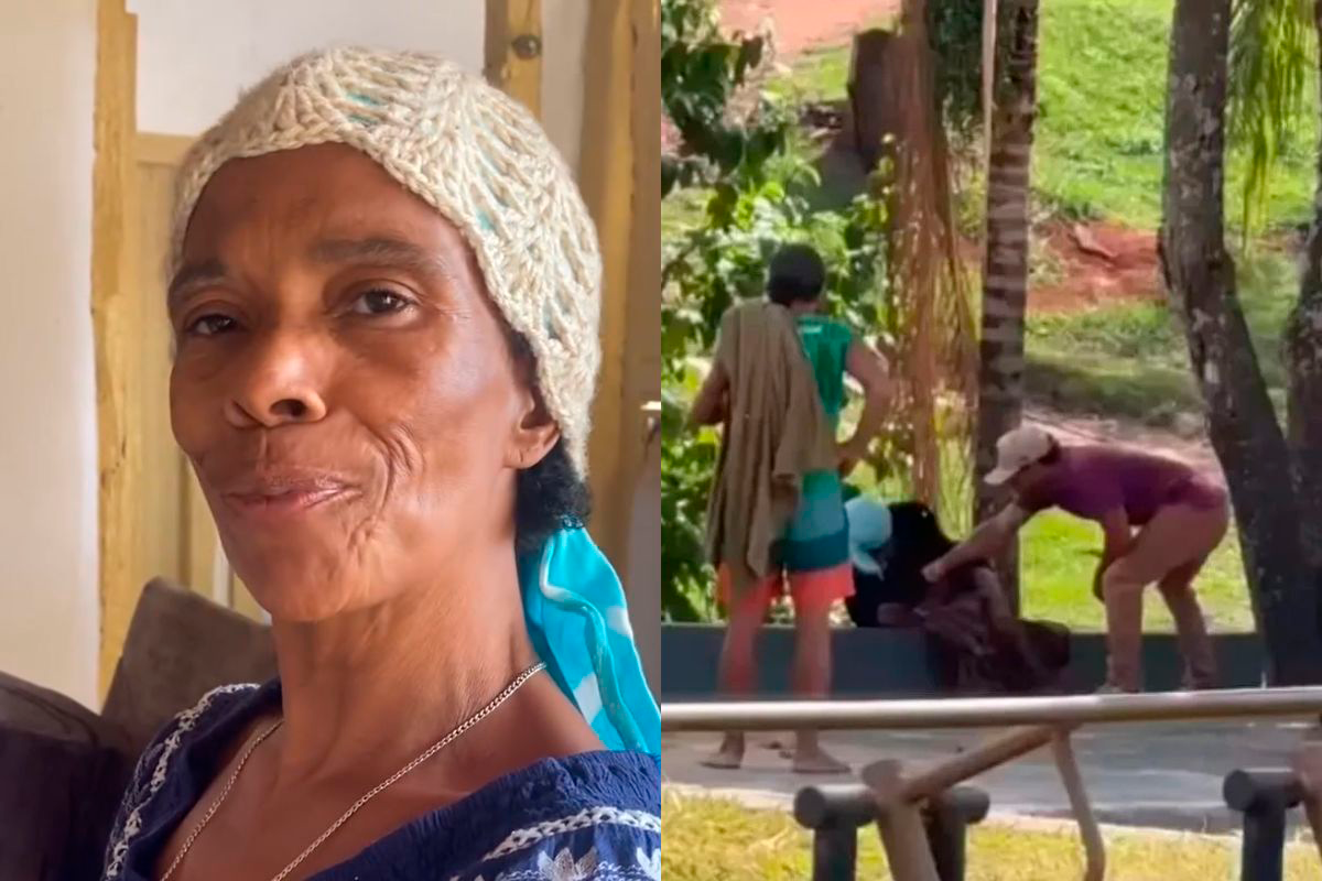 Maria, agredida em Pirenópolis, cecebeu apoio e voltou às ruas