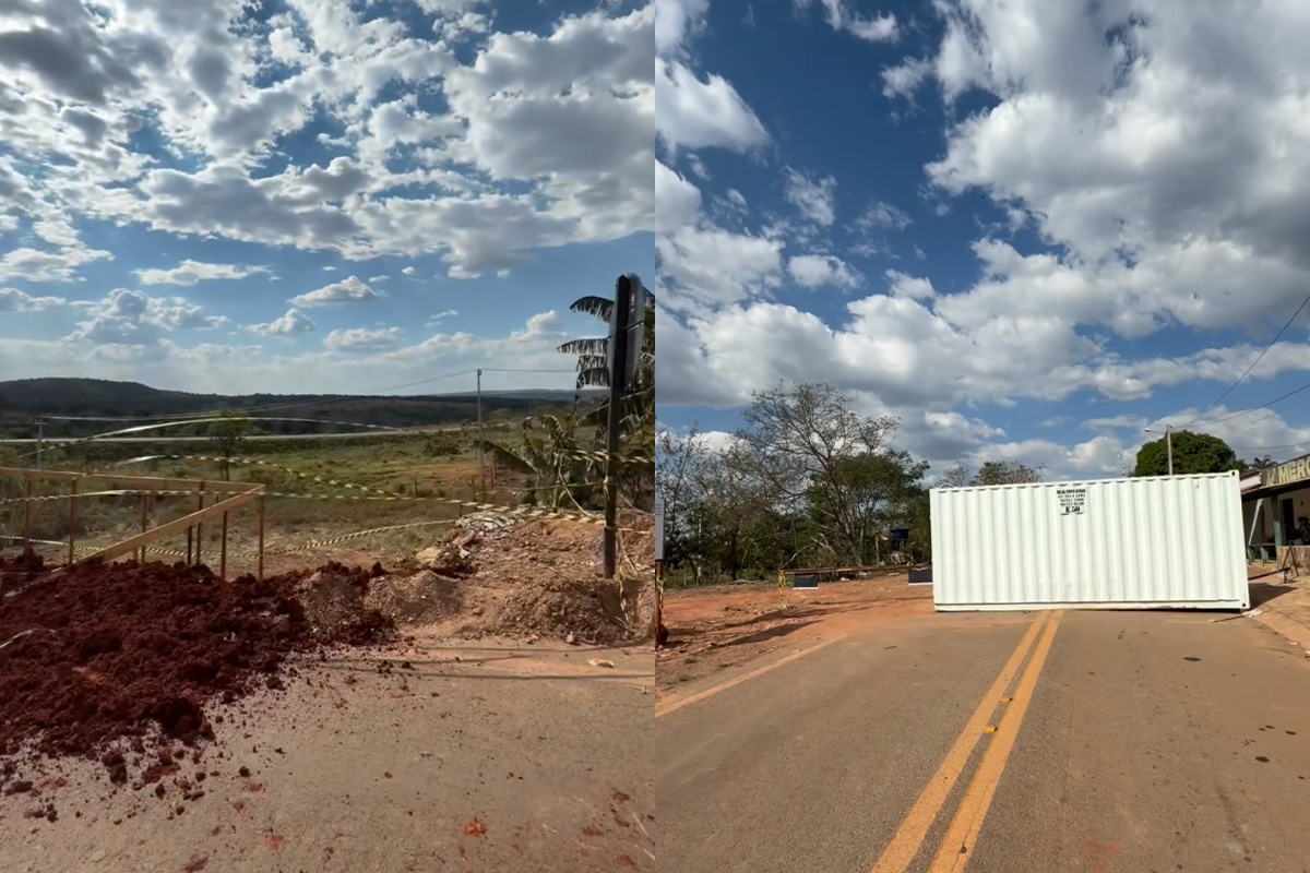 Corumbá de Goiás altera trânsito no trevo para obras do portal