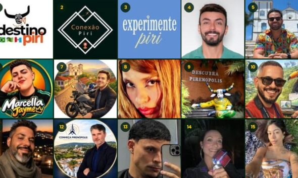 Conheça os 15 maiores influenciadores de Pirenópolis no Instagram Conheça 15 influenciadores de Pirenópolis que se destacam no Instagram