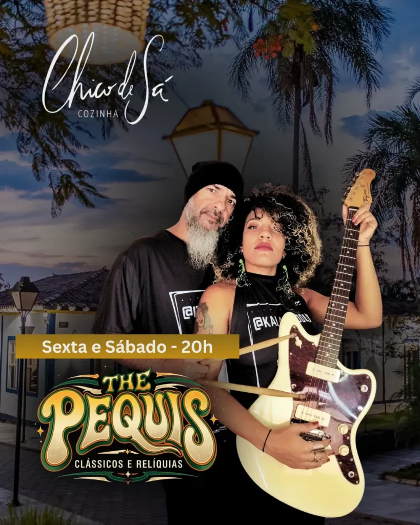 The Pequis no restaurante Chico de Sá