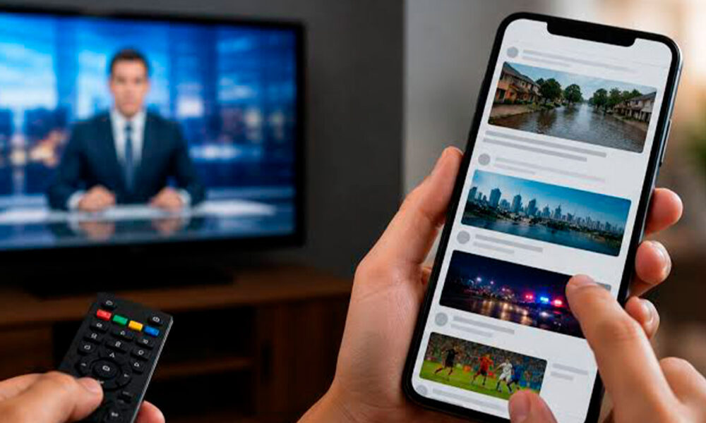 Redes sociais superam TV e rádio no consumo de notícias no Brasil