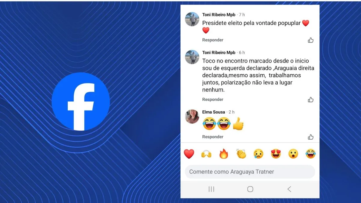 Em uma publicação feita por Araguaia nas redes sociais, Toni Ribeiro comentou sobre a relação profissional que mantinha com o proprietário.