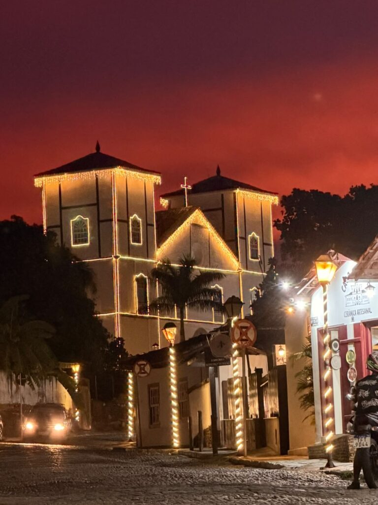 Por do Sol sobre a Igreja Matriz