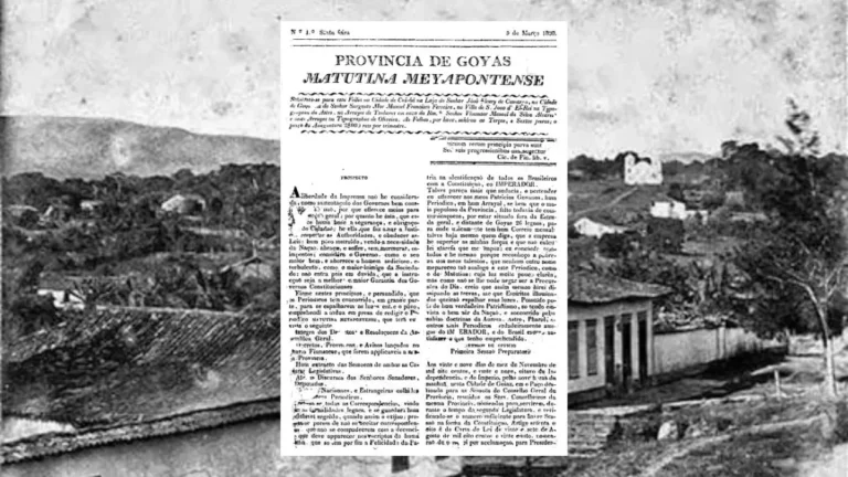 Ontem Primeiro jornal do Centro-Oeste surgiu em 1830 em Pirenópolis